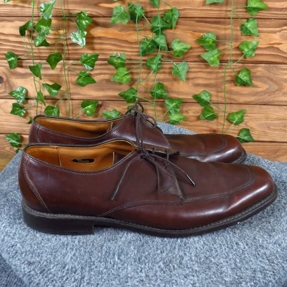 Allen Edmonds Burton Mens Split Toe Derby Shoes 10 D Formal Brown Leather